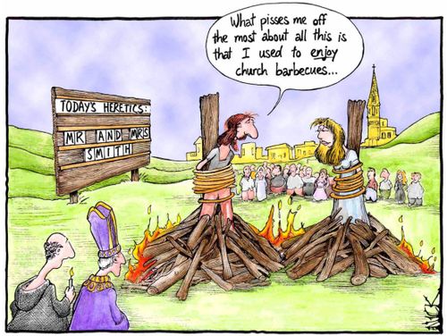 'What p***es me off the most about all this is that I used to enjoy church barbecues...'