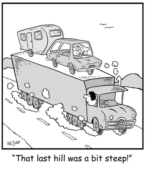 'That last hill was a bit steep!'