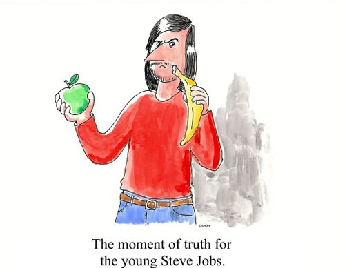 The moment of truth for the young Steve Jobs.