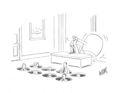 Whack-a-mole CEO.