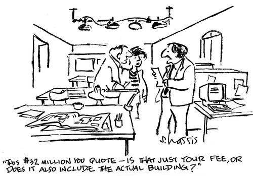 'This $32 million you quote - is that just your fee, or does it also include the actual building?'