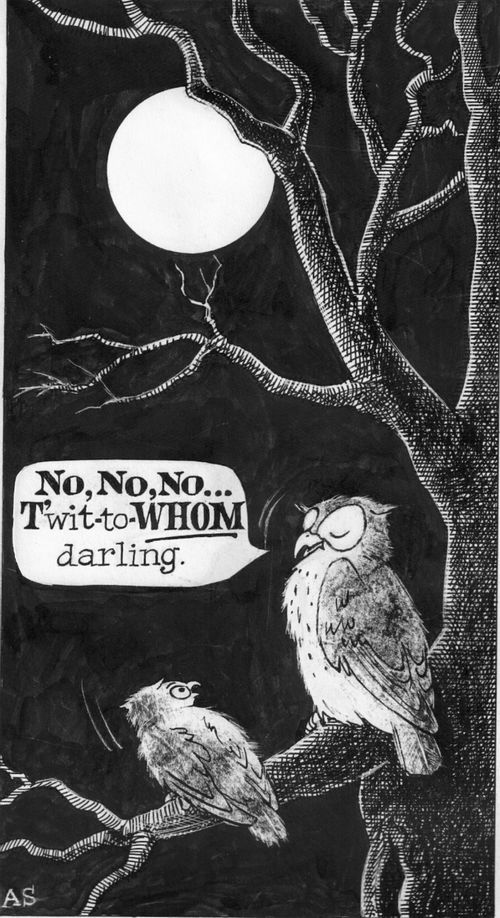 'No, No, No...Twit-to-WHOM, darling'.