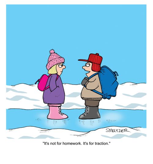 'It's not for homework. It's for traction.'