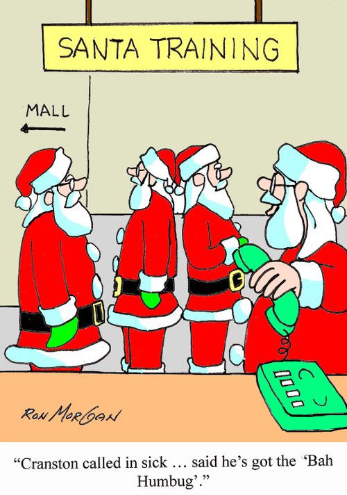 Cranston called in sick ... said he's got the 'Bah, Humbug'.'