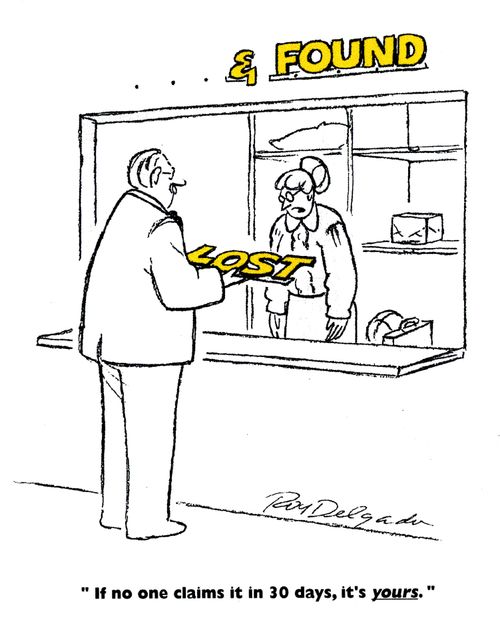 'If no one claims it in 30 days, it's yours.'