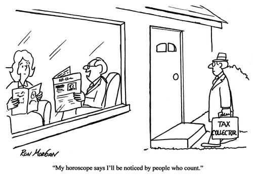 'My horoscope says I'll be noticed by people who count.'