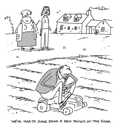 'We've had to scale down a few things on the farm.'