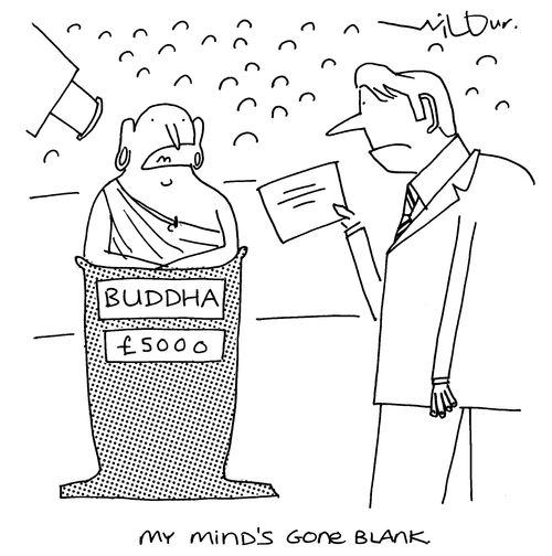 'My mind's gone blank.'