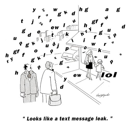'Looks like a text message leak.'
