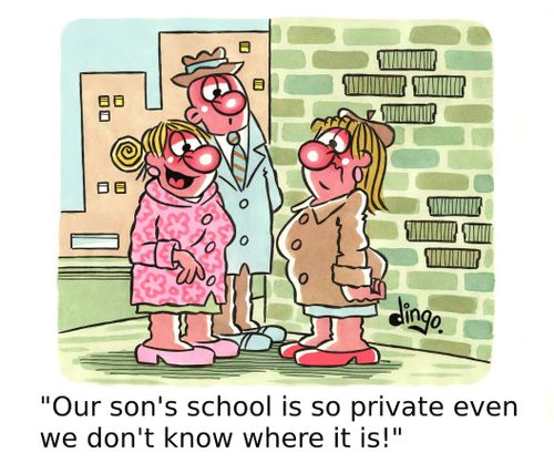 'Our son's school is so private even we don't know where it is!'