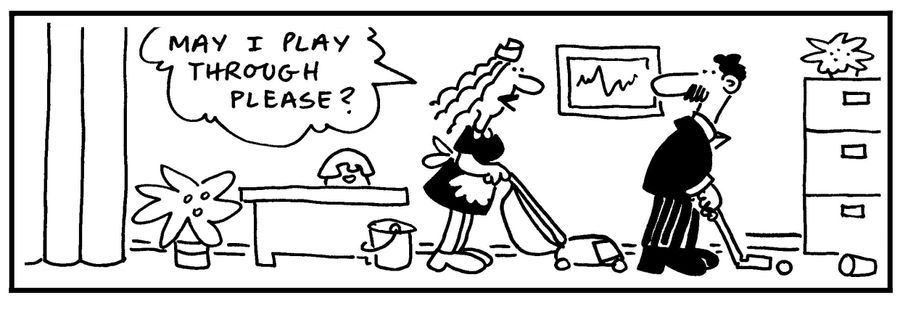 'May I play through please?'