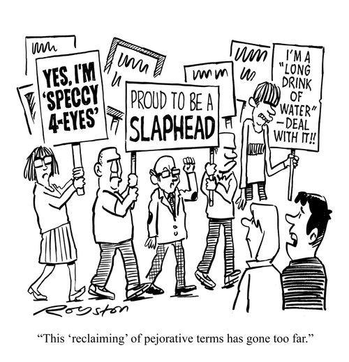 'This 'reclaiming' of pejorative terms has gone too far.'