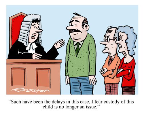 Long custody battle.