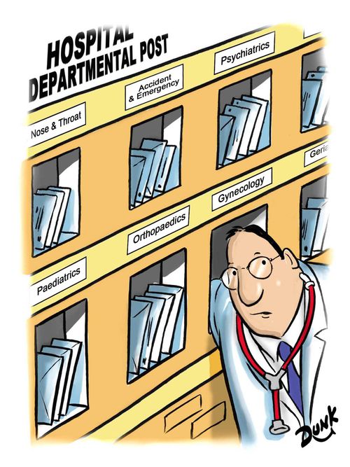 Gynecology pigeon hole