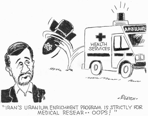 'Iran's Uranium Enrichment Program is strictly for medical resear...oops!'