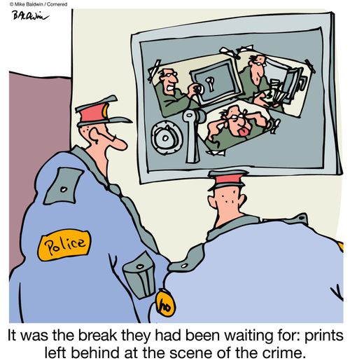 It was the break they had been waiting for: prints left behind at the scene of the crime.