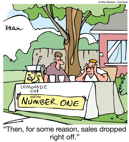 'Then, for some reason, sales dropped right off.'