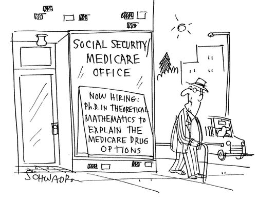 Social Security Medicare Office - Now Hiring Phd In Theoretical Mathematics to Explain the Medicare Drug Options.
