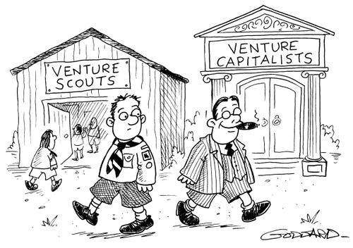 Venture scouts/Venture capitalists.