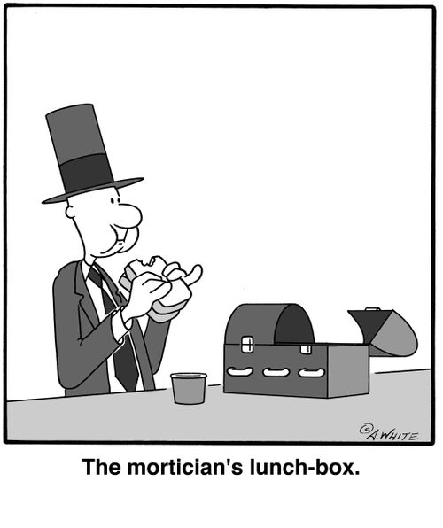 The mortician's lunch-box.