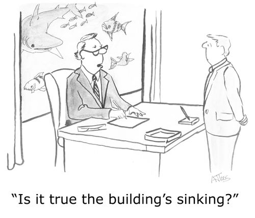 'Is it true the building's sinking?'