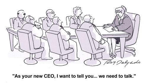 'As your new CEO, I want to tell you... we need to talk.'