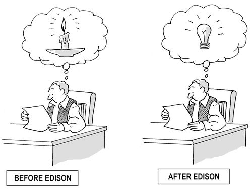 Before and After Thomas Edison
