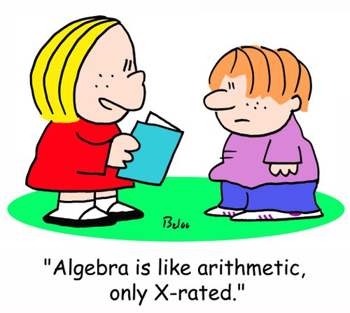 'Algebra is like arithmetic, only X-rated.'