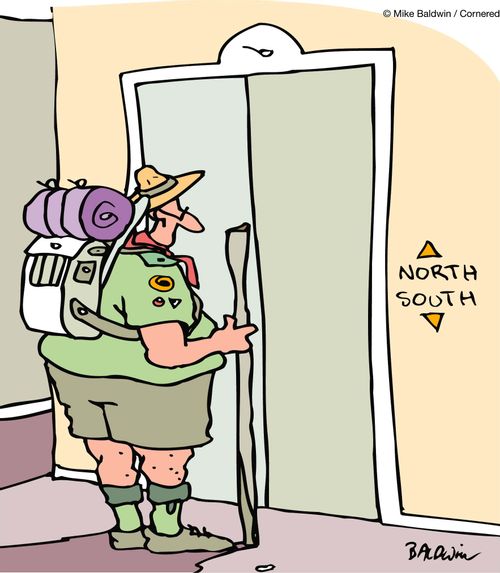North South.