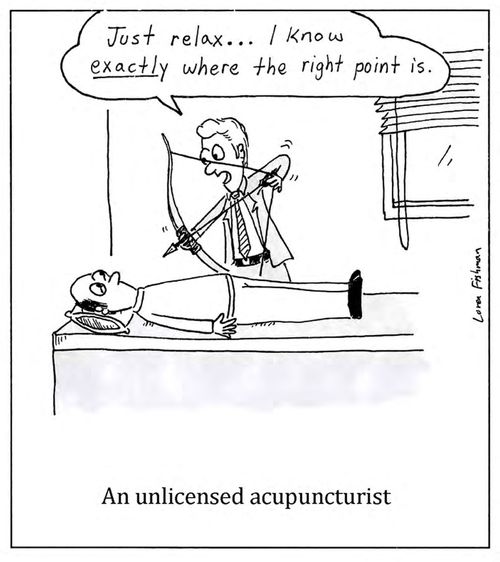 An unlicensed acupuncturist