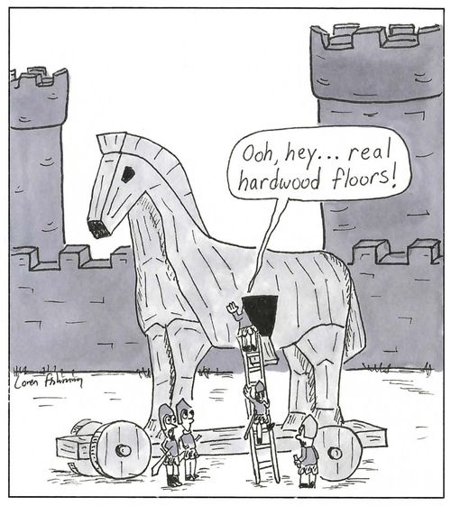 'Ooh, hey...real hardwood floors!'