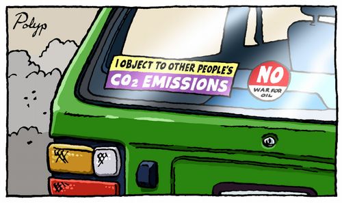 I object to other people's CO2 emissions.