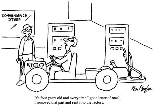 'It's four years old and every time I got a letter of recall, I removed that part and sent it to the factory.'