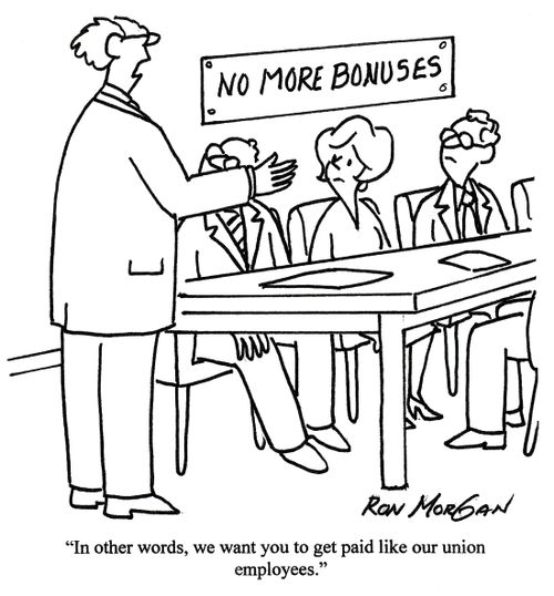 'In other words, we want you to get paid like our union employees.'
