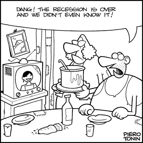 'Dang! The recession is over and we didn't even know it!'