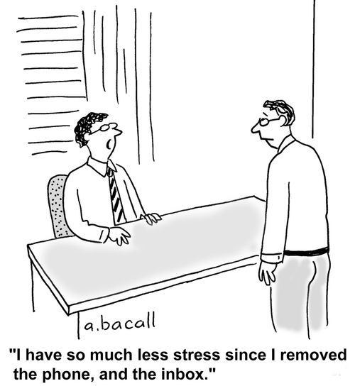 "I Have so much less stress since I removed the phone and inbox."
