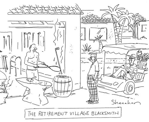 'The Retirement Village Blacksmith.'