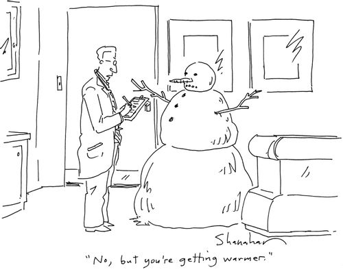 'No, but you're getting warmer.'