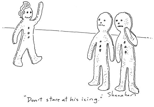 'Don't stare at his icing.'