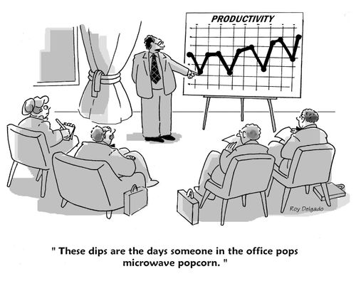 'These dips are the days someone in the office pops microwave popcorn.'