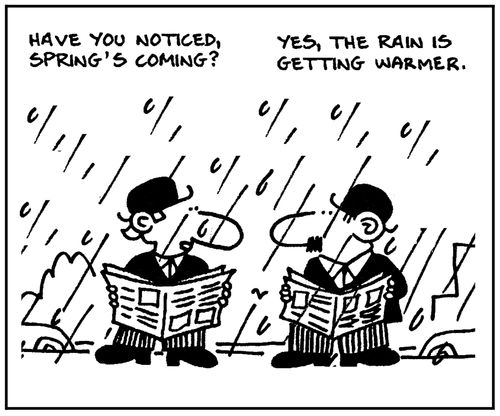 'Have you noticed spring's coming?'