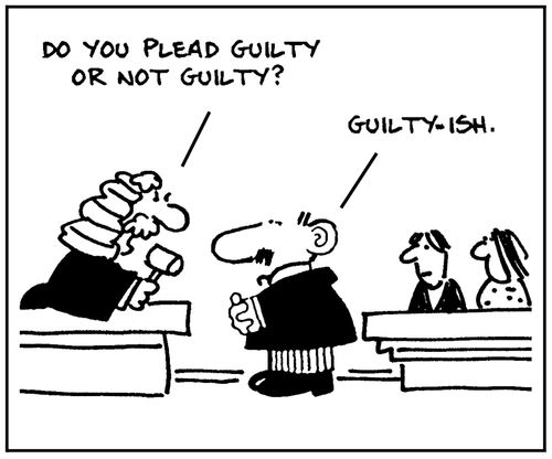 'Do you plead guilty or not guilty?'