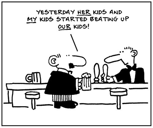'Yesterday her kids and my kids started beating up our kids.'