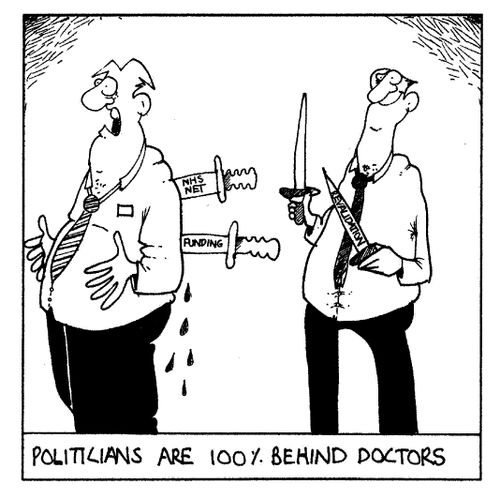 Politicians are 100% behind doctors