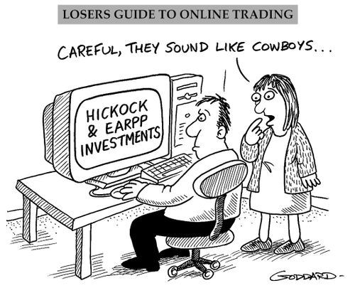 'Careful, they sound like cowboys.'