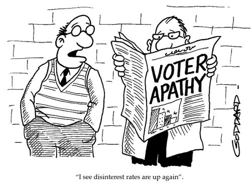 'I see disinterest rates are up again.'