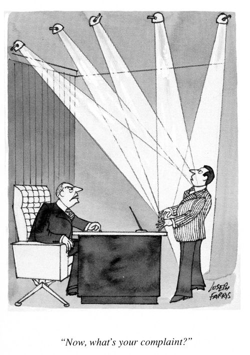 'Now, what's your complaint?'