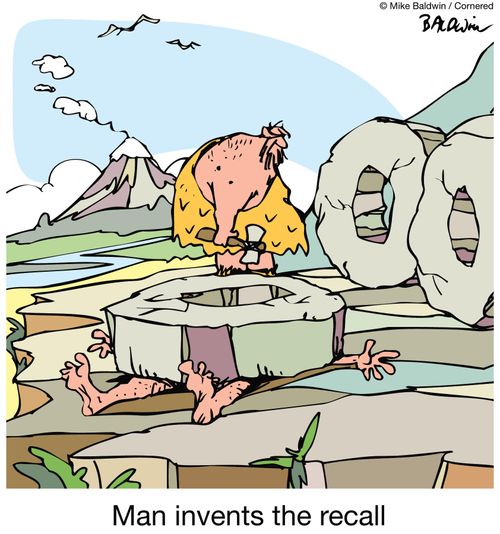 Man invents the recall.