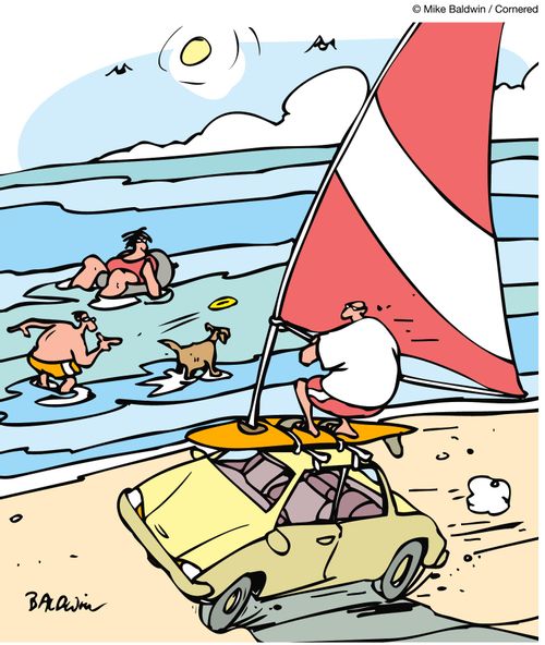 Windsurfing.
