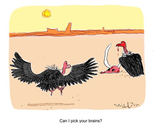 'Can I pick your brains?'
